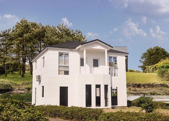 Prefab Disaster Light Steel Frame Houses , Panelized Home Kits For Prefab House Villa