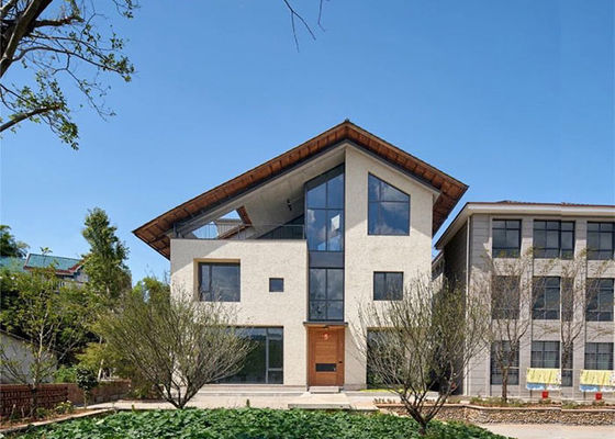 Energiebesparende prefab 2-verdiepingen villa licht staal prefabricate gebouwen Modern Leven