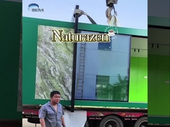 De gele Lichte Studio van de het Kader Goedkope Prefabtuin van de Staalmaat met Kleine Grootte