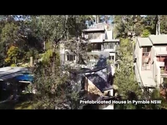 2 slaapkamers Prefab huis met aangepaste grootte en EPS / Rock Wool / PU sandwich paneel dak