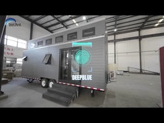 US Stander Eco-bewust Leven En Architectonisch Vernuft Voorgefabriceerd Klein Huis Op Wielen