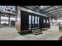 EU/AU/USA Standard Prefabricated Modular Home Kit Kleine huis op wielen met drie slaapkamers