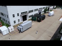 Moderne Glamping-trailerhuizen Kleine woning Mobiele woning klaar voor verzending met wielen