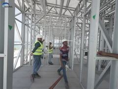 Lichte staalframe geprefabriceerde gefabriceerde huizen tuin studio modern ontwerp kleine huizen