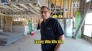 Amerikaans prefab huis met panelen beklede huiskits prefab huis luxe villa